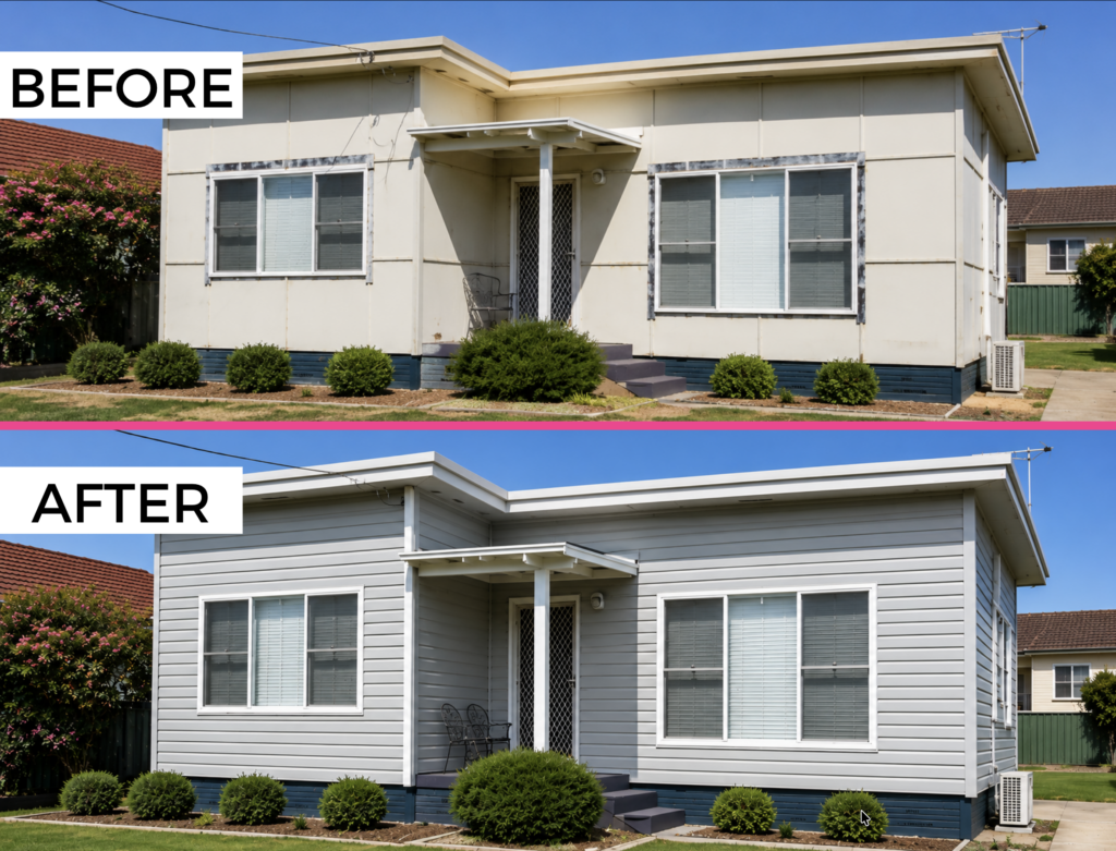 Before & After Vinyl Cladding